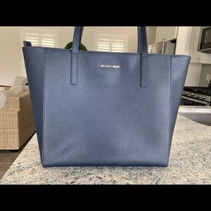 Large Navy Michael Kors Tote